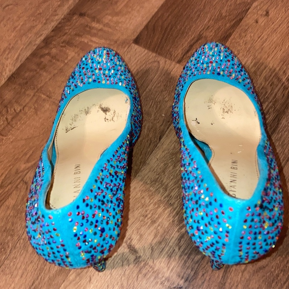Gianni Bini Teal And Multi-Color Rhinestones - image 8